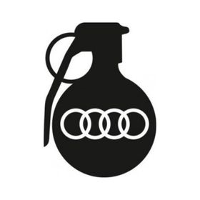 Audi Araba tampon El Bombası Yapıştırma Sticker