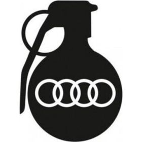 Audi Araba tampon El Bombası Yapıştırma Sticker