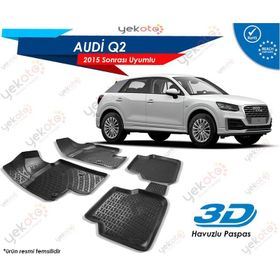 Audi Q2 2015 Sonrası 3D Havuzlu Paspas