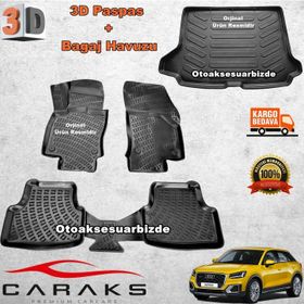 Audi Q2 2016-2019 3D Bagaj Havuzu