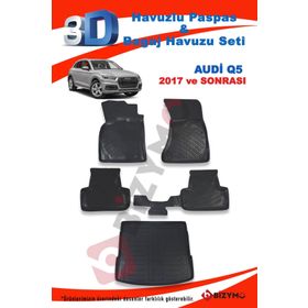 Audi Q5 2017 ve Sonrası Paspas ve Bagaj Havuzu