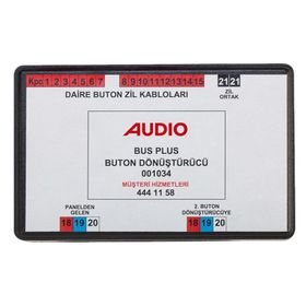 Audio 001034 Dijital Panel Buton Dönüştürme Modülü