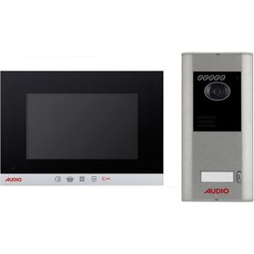 Audio 001464A 7 inç Bus Plus Siyah Mekanik Butonlu Görüntülü Villa Set