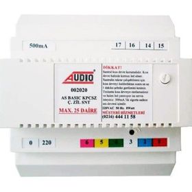 Audio 002020 AS 202 Kapıcısız Çift Zilli 2 Melodili Santral