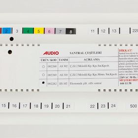 Audio 002282 ES 102 Kapıcısız, Çift Zilli Santral