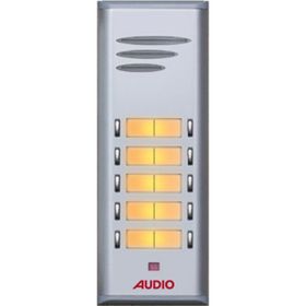 Audio 004849 10'lu Gri Basic Serisi Çift Butonlu Zil Paneli