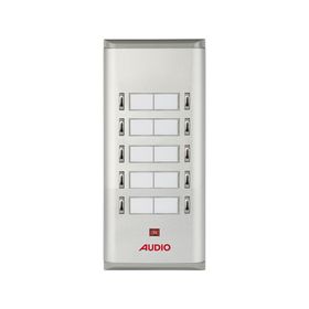 Audio 004851 10'lu K Basic Serisi Yan Sıra Çift Butonlu Zil Paneli