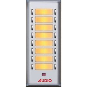 Audio 004851 10'lu K Basic Serisi Yan Sıra Çift Butonlu Zil Paneli