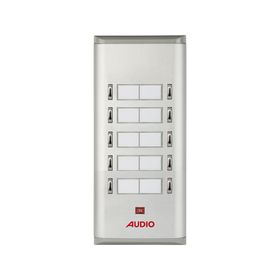 Audio 004851 10'lu K Basic Serisi Yan Sıra Çift Butonlu Zil Paneli