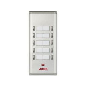 Audio 004851 10'lu K Basic Serisi Yan Sıra Çift Butonlu Zil Paneli