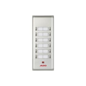 Audio 004851 12'li K Basic Serisi Yan Sıra Çift Butonlu Zil Paneli