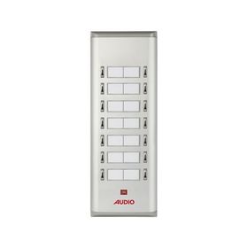 Audio 004851 14'lü K Basic Serisi Yan Sıra Çift Butonlu Zil Paneli