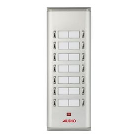 Audio 004851 14'lü K Basic Serisi Yan Sıra Çift Butonlu Zil Paneli