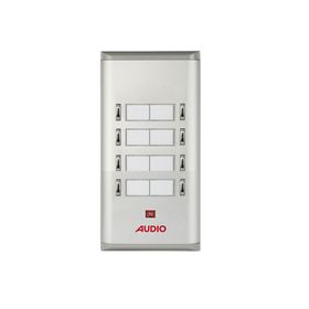 Audio 004851 8'li K Basic Serisi Yan Sıra Çift Butonlu Zil Paneli