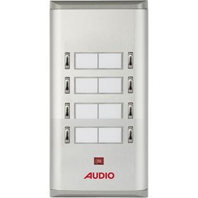 Audio 004851 8'li K Basic Serisi Yan Sıra Çift Butonlu Zil Paneli