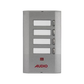 Audio 005233E 4'lü Konsept Serisi Yan Sıra Tek Butonlu Zil Paneli
