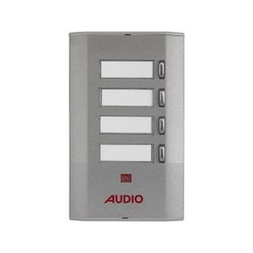 Audio 005233E 4'lü Konsept Serisi Yan Sıra Tek Butonlu Zil Paneli