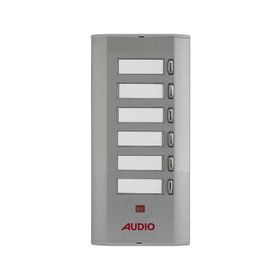 Audio 005233E 6'lı Konsept Serisi Yan Sıra Tek Butonlu Zil Paneli