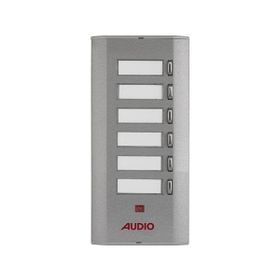 Audio 006225E 6'lı Konsept Serisi Yan Sıra Tek Butonlu Zil Paneli