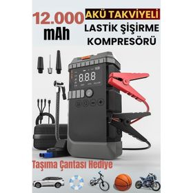 Auhma A7711 4in1 Hava Kompresörlü Akü Takviye Cihazı