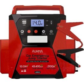 Auhma A8800 12/24V Çift Voltajlı 43.400 Mah Powerbank Dijital Gösterge Araba Kamyonet Akü Takviye Cihazı