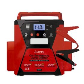 Auhma A8800 12/24V Çift Voltajlı 43.400 Mah Powerbank Dijital Gösterge Araba Kamyonet Akü Takviye Cihazı