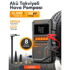 Auhma A8822 4in1 Hava Kompresörlü Akü Takviye Cihazı