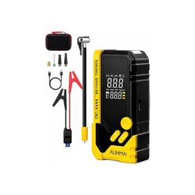 Auhma A8844 10.000Mah Powerbank Led Fener 150 Psı Sarı Akü Takviye Cihazı Hava Kompresörü