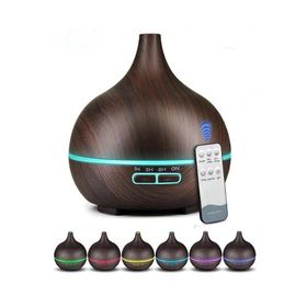 Auhma SL-168 Kontrol Kumandalı RGB 7 LED Işıklı Aromaterapili Ahşap Hava Nemlendirici