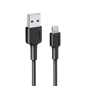 Aukey CB-BAL7-BK 0.9 mt Naylon Örgülü USB-A Lightning Kablosu