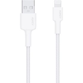 Aukey CB-BAL7-WH 0.9 mt Naylon Örgülü USB-A Lightning Kablosu