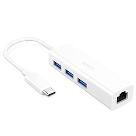 Aukey CB-C17 LLTS74310 USB HUB Ethernet Adaptör