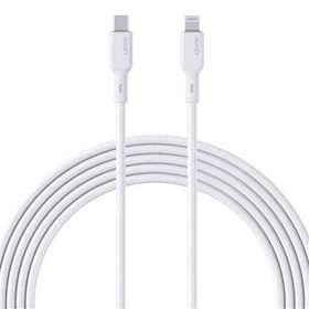 Aukey CB-NCL1-WH 1.8 mt Naylon Örgülü 3A 480 Mbps Type-C Lightning Kablosu