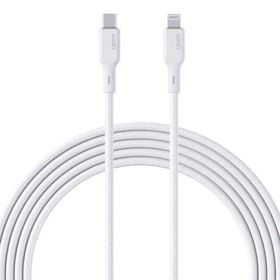 Aukey CB-NCL1-WH 1.8 mt Naylon Örgülü 3A 480 Mbps Type-C Lightning Kablosu