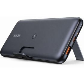 Aukey Pb-Wl02 Usba&Type-C Çıkışlı Wireless Kablosuz Süper Şarj 10.000 mAh Siyah Powerbank