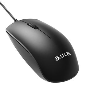 Aula AM100 1200 Dpi USB Kablolu Siyah Renk Optik Mouse