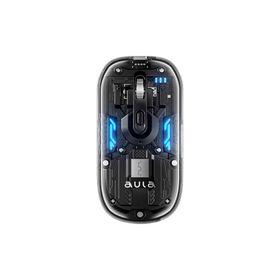 Aula AM210 Dual Mode Bluetooth ve Kablosuz 1600DPI Rgb Şeffaf Şarjlı Mouse