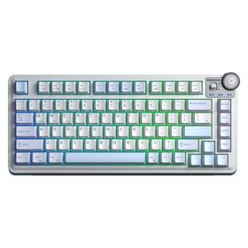 Aula AU75 3 Modlu Rgb Hot Swap Mekanik Tkl Star Vector Switch Kablosuz Makrolu Klavye Buz Mavisi
