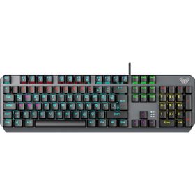 Aula F2066 Rgb Kablolu Siyah Oyuncu Klavyesi