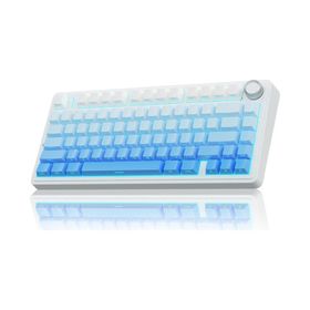 Aula F75 Gradyan Mavi Mekanik RGB TKL Seiya Switch Kablosuz Makrolu Hot Swap Gaming Klavye