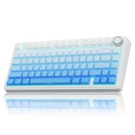 Aula F75 Gradyan Mavi Mekanik RGB TKL Seiya Switch Kablosuz Makrolu Hot Swap Gaming Klavye