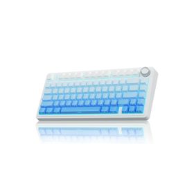 Aula F75 Gradyan Mavi Mekanik RGB TKL Seiya Switch Kablosuz Makrolu Hot Swap Gaming Klavye