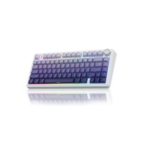 Aula F75 Gradyan Mor Mekanik RGB TKL Seiya Switch Kablosuz Makrolu Hot Swap Gaming Klavye