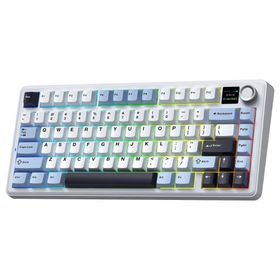 Aula F75 Lacivert Max Mekanik Rgb Tkl Reaper Switch Kablosuz Makrolu Hot Swap Klavye