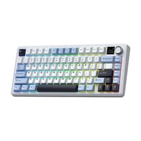 Aula F75 Lacivert Max Mekanik Rgb Tkl Reaper Switch Kablosuz Makrolu Hot Swap Klavye