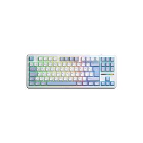 Aula F87 Buz Mavisi Pro Mekanik Rgb Tkl Graywood V4 Switch Kablosuz Makrolu Hot Swap Türkçe Q Klavye