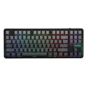 Aula F87 Pro Siyah-Gri RGB TKL Graywood V4 Switch İngilizce Kablolu/Kablosuz Mekanik Gaming Klavye