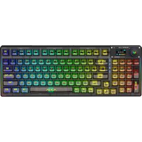 AULA F98 PRO OLED Ekranlı Makrolu Kablosuz RGB Hot-Swap Gasket Pre-Lubed Switch Mekanik Klavye