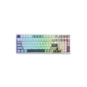 Aula F99 3 Gri Modlu Rgb Hot Swap Mekanik Linear Graywood V3 Switch Kablosuz Makrolu Klavye