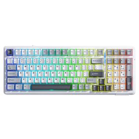 Aula F99 3 Gri Modlu Rgb Hot Swap Mekanik Linear Graywood V3 Switch Kablosuz Makrolu Klavye